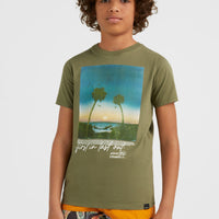 T-shirt Loren | Deep Lichen Green