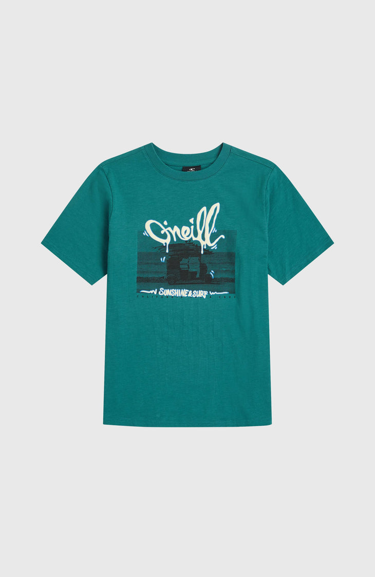 Slub Graphic T-shirt | Botanical Heat