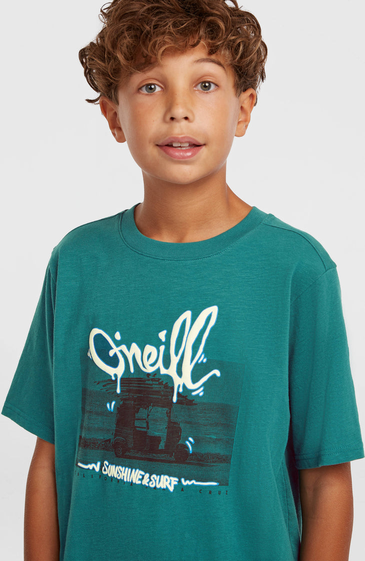 Slub Graphic T-shirt | Botanical Heat