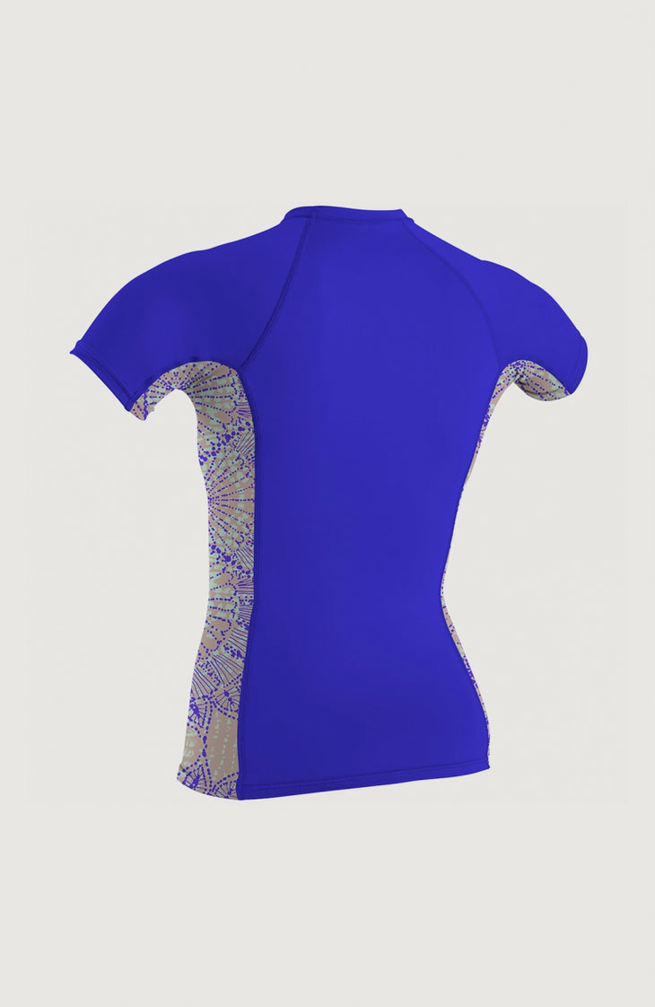 Skins Side Print Short Sleeve Crew | Blue