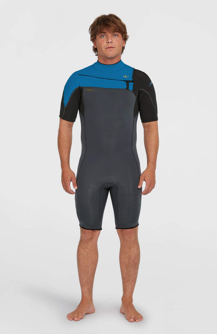 Hammer 2mm Chest Zip Shortsleeve Spring Wetsuit | Grey