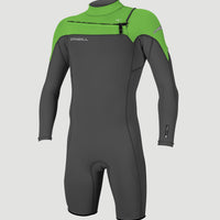 Hammer 2mm Chest Zip Long Sleeve Spring Wetsuit | GRAPHITE/GRAPHITE/DAYGLO