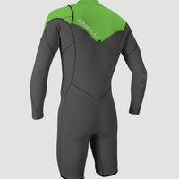 Hammer 2mm Chest Zip Long Sleeve Spring Wetsuit | GRAPHITE/GRAPHITE/DAYGLO