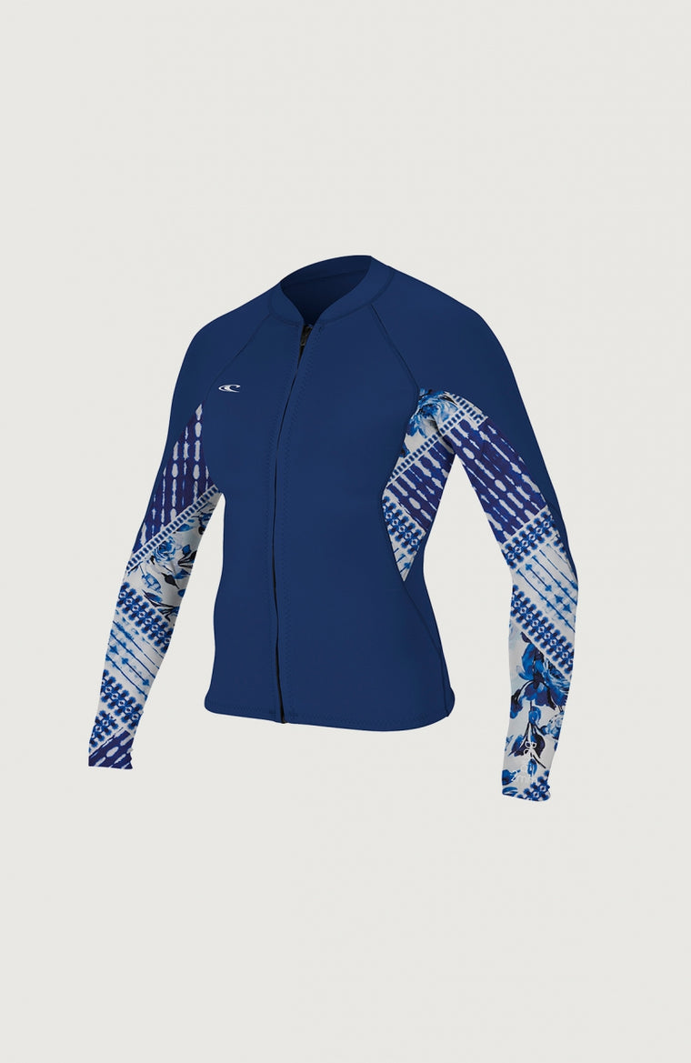 Bahia 1/0.5mm Full Zip Neoprene Jacket | Dark Blue