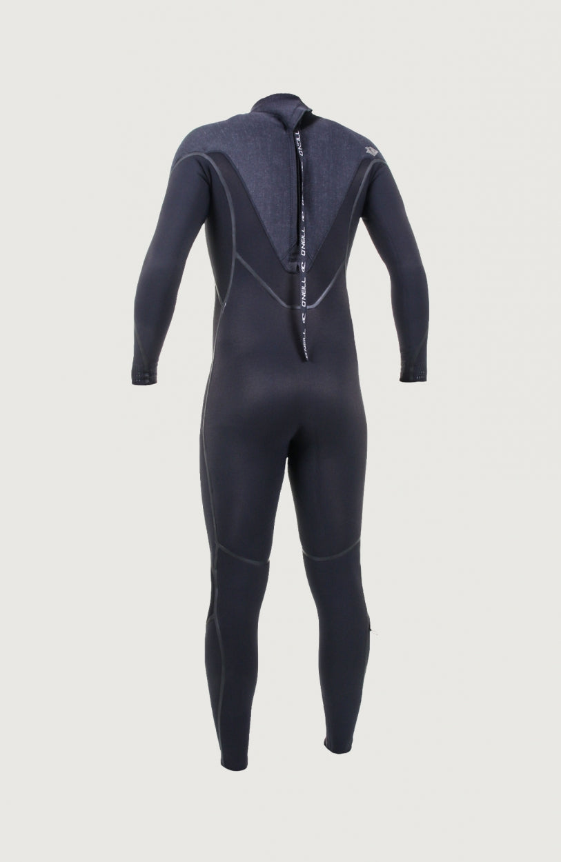 Psycho One Back Zip 4/3mm Full Wetsuit | Black