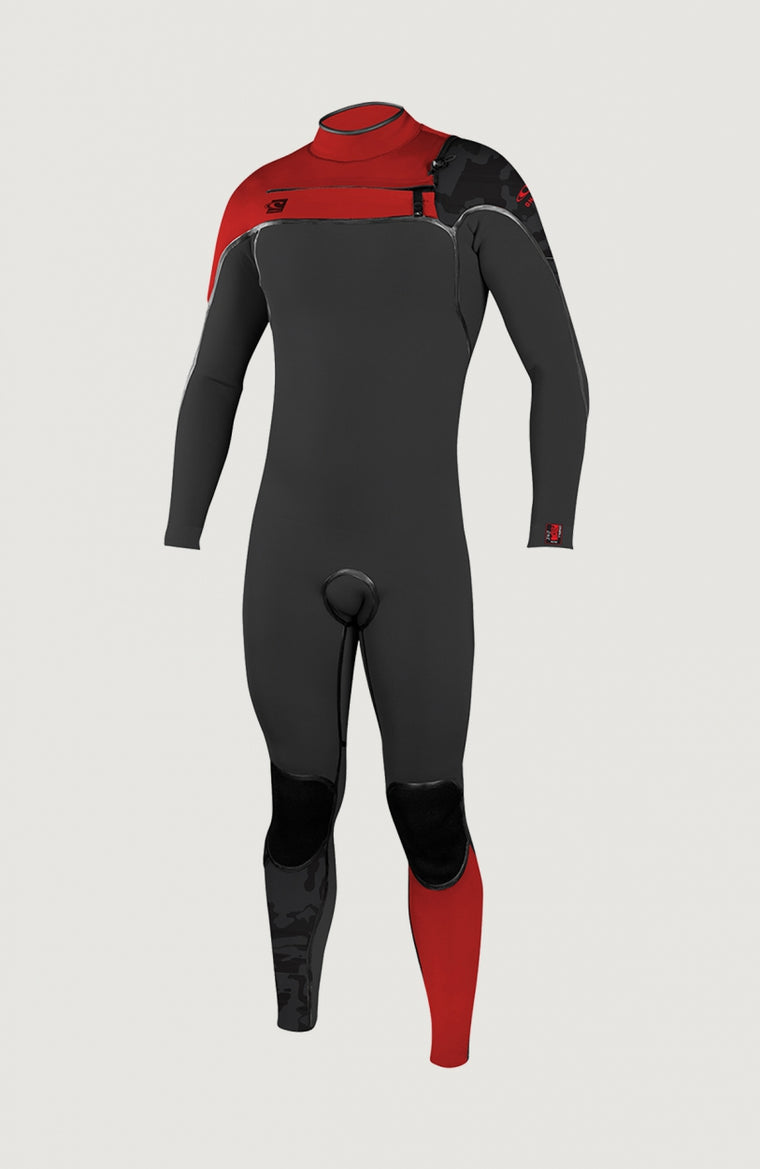 Psycho One Chest Zip 4/3mm Full Wetsuit | Grey