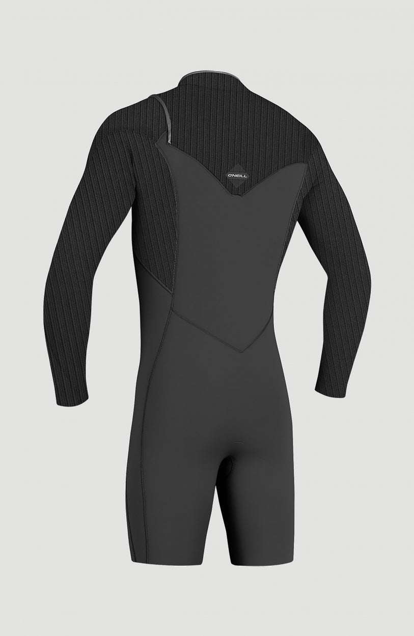 Hyperfreak 2mm Chest Zip Long Sleeve Spring Wetsuit | BLACK/BLACK