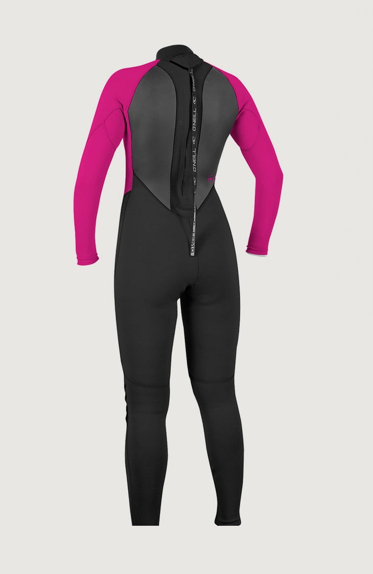 Reactor-2 3/2mm Back Zip Full Wetsuit | BLK/BERRY