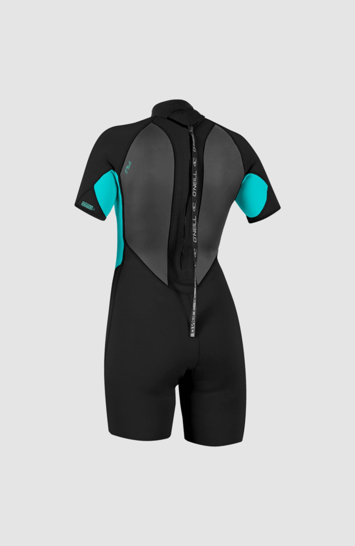 Reactor-2 2mm Back Zip Short Sleeve Spring Wetsuit | BLK/LTAQUA