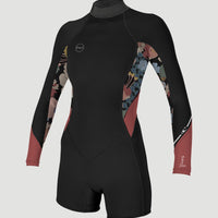 Bahia 2/1mm Back Zip Longsleeve Spring Wetsuit | BLACK/TWIGGY/TEA ROSE