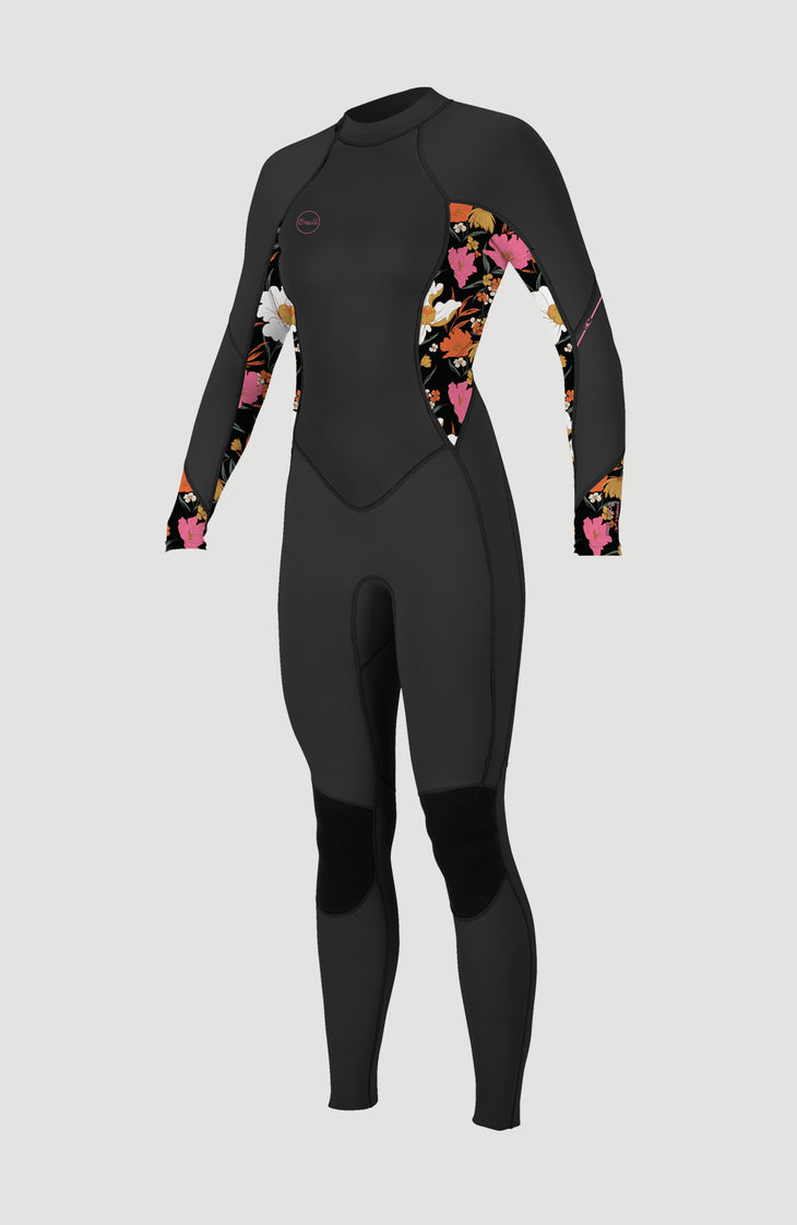 Wms Bahia 3/2 Back Zip Full | BLACK/BLUEMCHEN/BLUEMCHEN