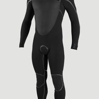 Psycho Tech 3/2mm Chest Zip Full Wetsuit | BLACK/BLACK