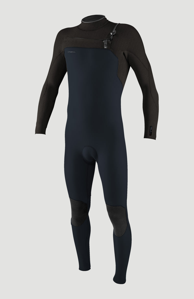 Hyperfreak Plus 3/2mm Chest Zip Full Wetsuit | CARBON/GUN METAL