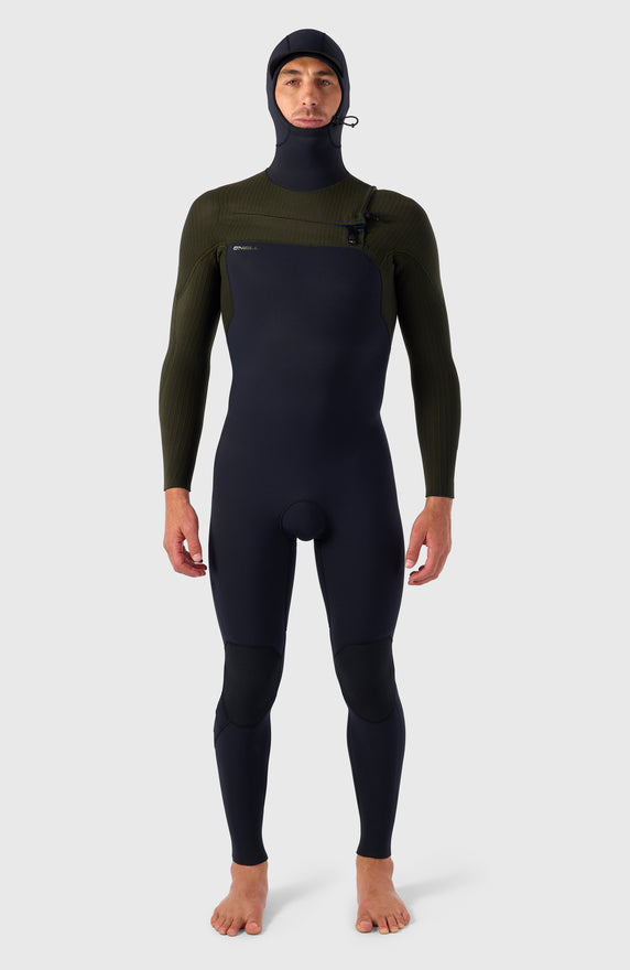 Hyperfreak Fire 4/3+mm Chest Zip Full Wetsuit | BLACK/BLACK