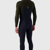 Hyperfreak Plus 5/4mm Chest Zip Full Wetsuit w/Hood | BLACK/BLACK