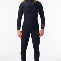 Hyperfreak 3/2mm Chest Zip Full Wetsuit | BLACK/BLACK