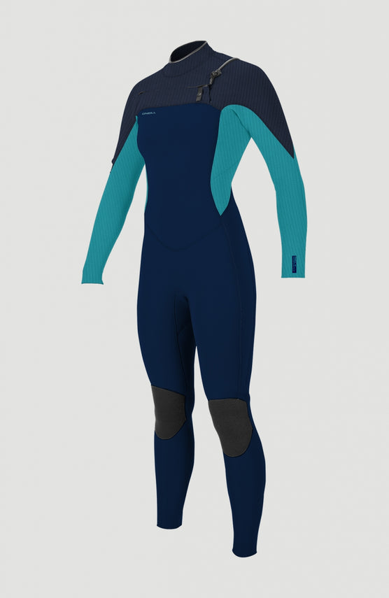 Hyperfreak Plus 4/3mm Chest Zip Full Wetsuit | Dark Blue