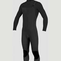 Hyperfreak 5/4 Chest Zip Full Wetsuit w/Hood Youth | BLACK/BLACK