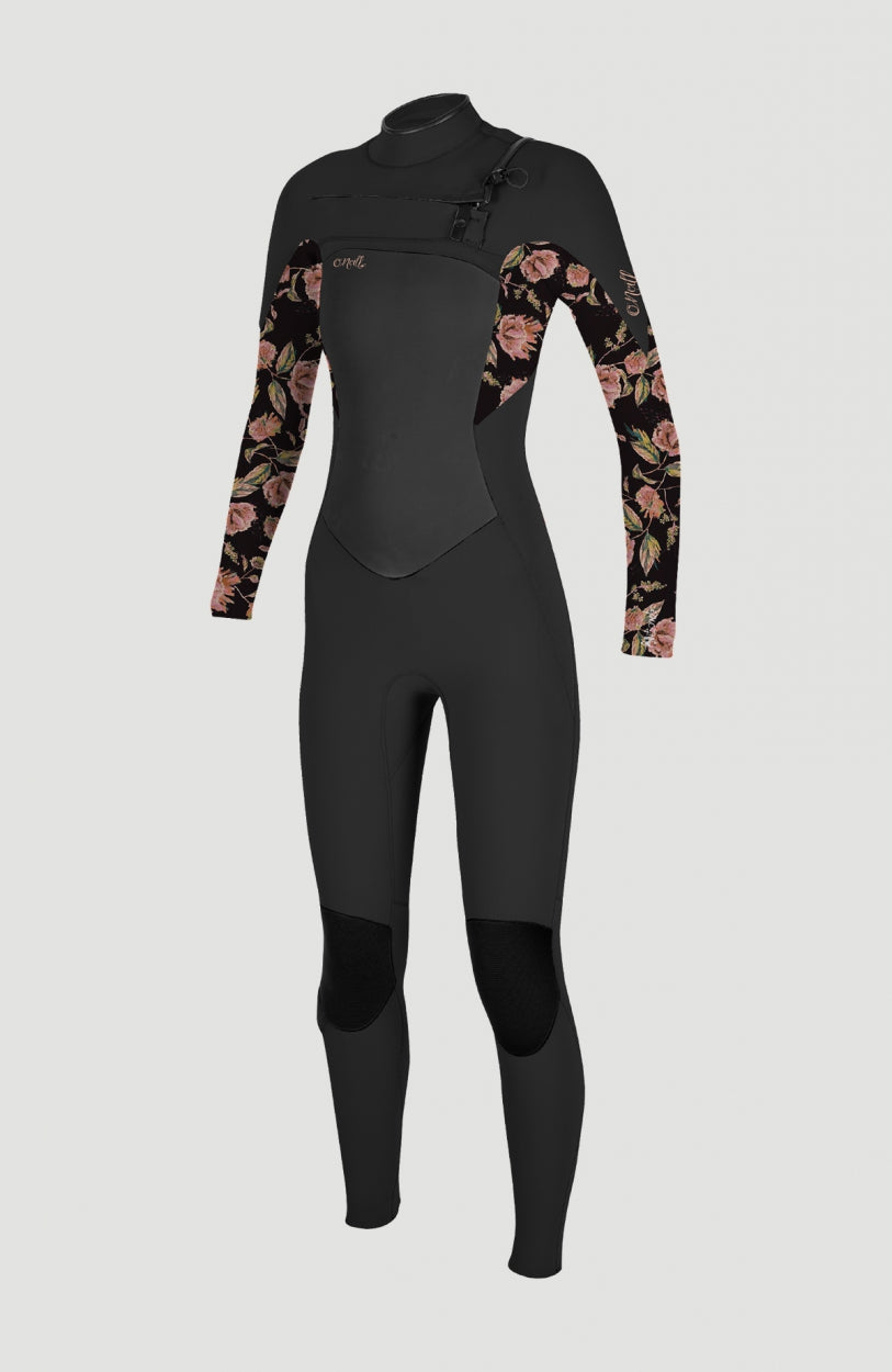 Epic 4/3mm Chest Zip Full Wetsuit | Black