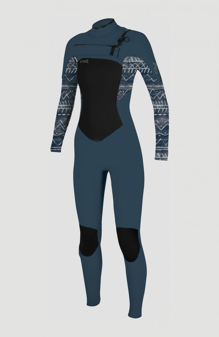 Epic 5/4mm Chest Zip Full Wetsuit | Shade/Bungalow Stripe