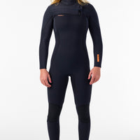 Hyperfreak 5/4mm Chest Zip Full Wetsuit | BLACK/BLACK