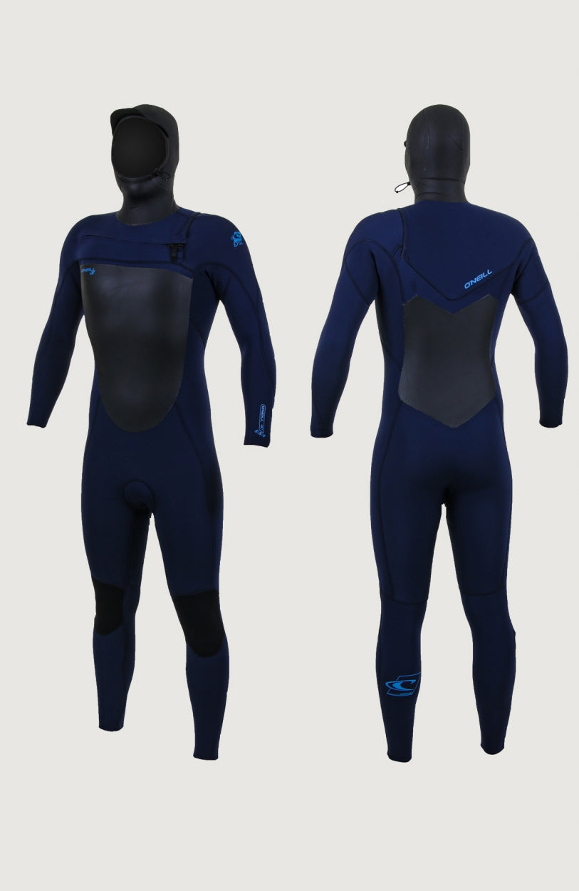 Epic 6/5/4mm Chest Zip Full Wetsuit with Hood | NVY/NVY