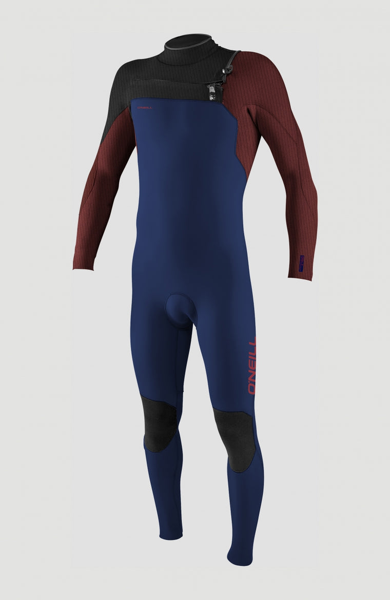 Hyperfreak Plus 5/4mm Chest Zip Full Wetsuit | NAVY/BLOODSHOT/BLACK