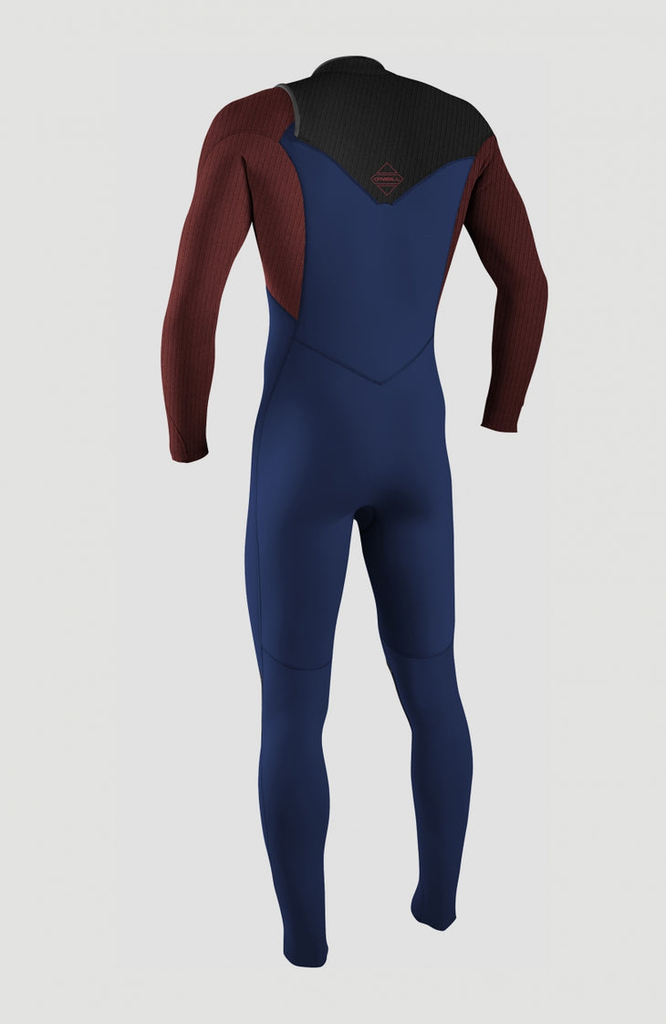 Hyperfreak Plus 5/4mm Chest Zip Full Wetsuit | NAVY/BLOODSHOT/BLACK
