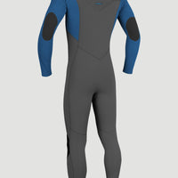 Hyperfreak 5/4mm Chest Zip Full Wetsuit | GRAPHITE/SMOKE/BALI BLUE