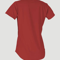 Graphic Scoop-Neck UV Shirt | Red