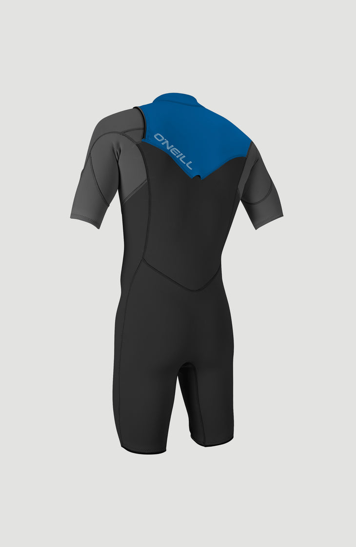 Hammer 2mm Chest Zip S/S Spring Youth | BLK/GRAPH/OCEAN