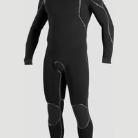 Psycho One 5/4mm Back Zip Full Wetsuit | BLACK/BLACK