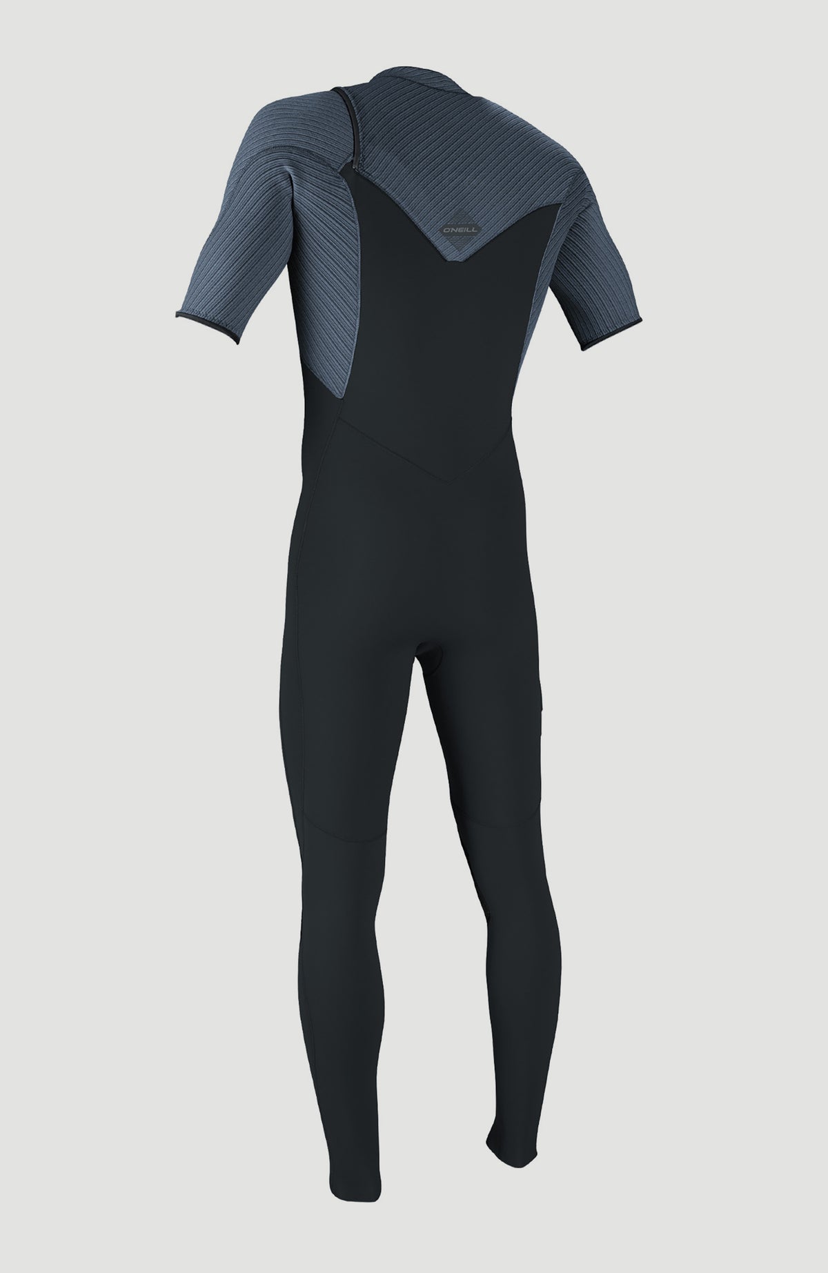 Hyperfreak 2mm Chest Zip Shortsleeve Full Wetsuit | GUN METAL/CADET BLUE