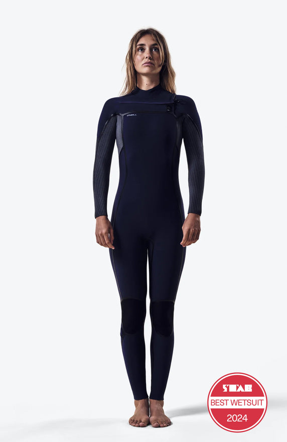 Hyperfreak Fire 4/3+mm Chest Zip Full Wetsuit | BLACK/BLACK
