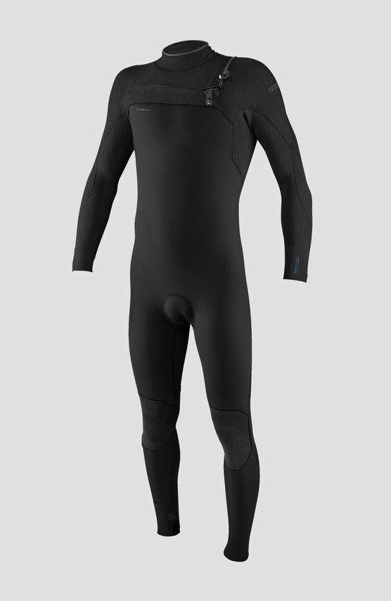 Hyperfreak Wind Plus 3/2mm Chest Zip Full Wetsuit | BLACK/BLACK