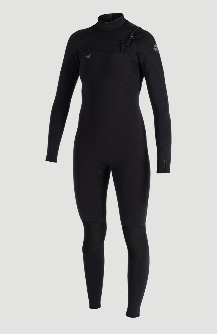 Epic 4/3mm Chest Zip Full Wetsuit | A05 BLK/BLK/BLK