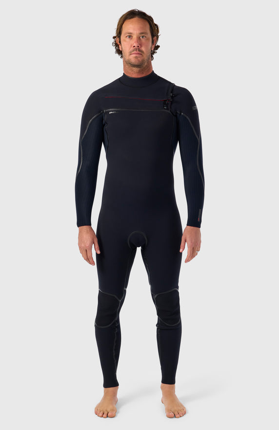Hyperfreak Fire 4/3+mm Chest Zip Full Wetsuit | BLACK/BLACK