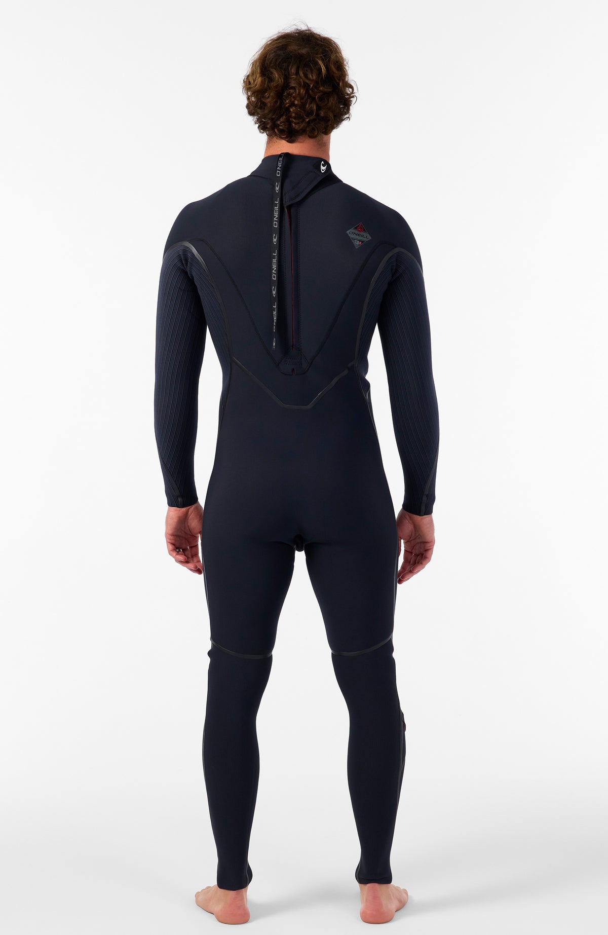 Hyperfreak Fire 4/3mm+ Back Zip Full Wetsuit | BLACK/BLACK