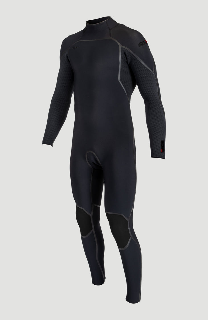 Hyperfreak Fire Plus 5/4mm Back Zip Full Wetsuit | BLACK/BLACK