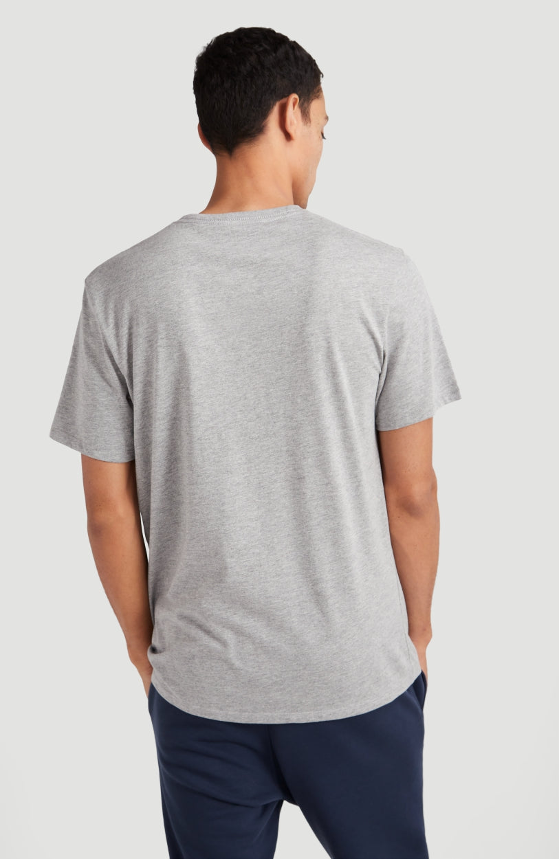 Triple Stack T-Shirt | Silver Melee -A
