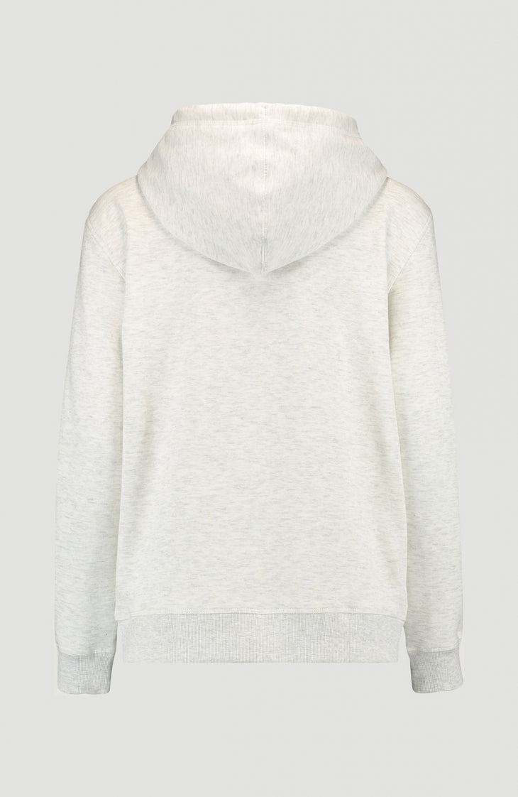 Triple Stack Full Zip Hoodie | White Melee