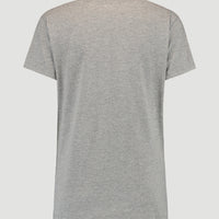 Triple Stack V-Neck T-Shirt | Silver Melee -A