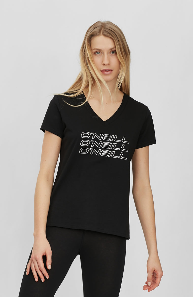 Triple Stack V-Neck T-Shirt | BlackOut - A