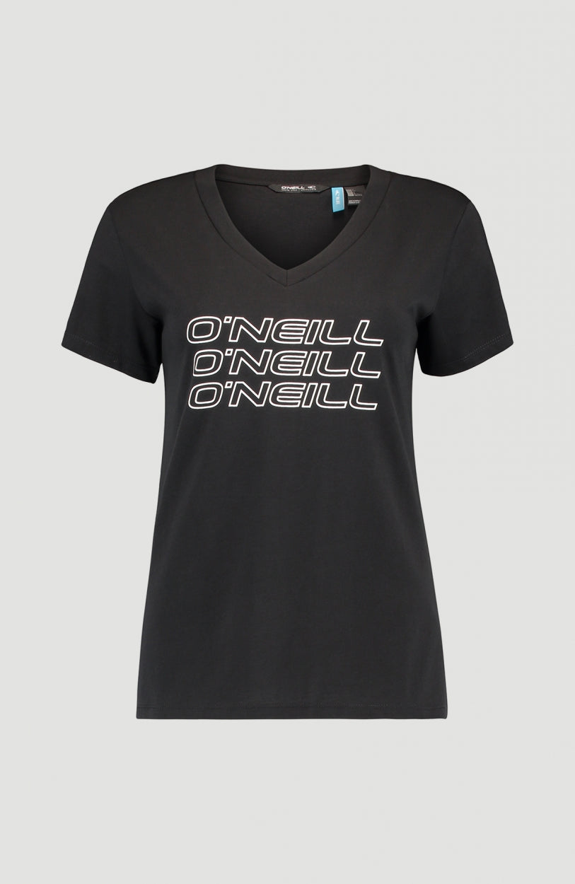 Triple Stack V-Neck T-Shirt | BlackOut - A