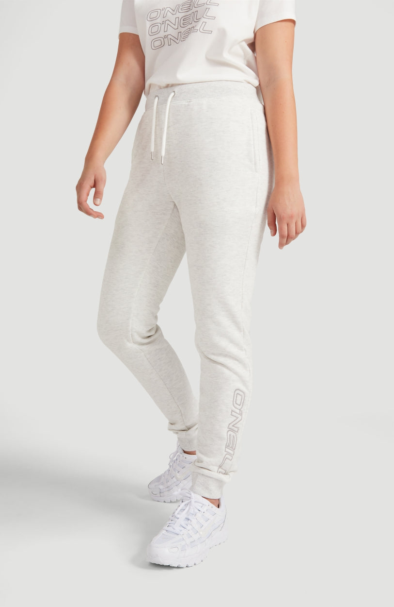 High-Waist Joggingbroek | White Melee