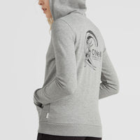 Circle Surfer Hoodie Jacket | Silver Melee