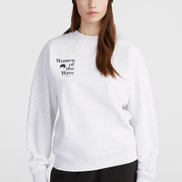 Women of the Wave Crew sweater | White Melange