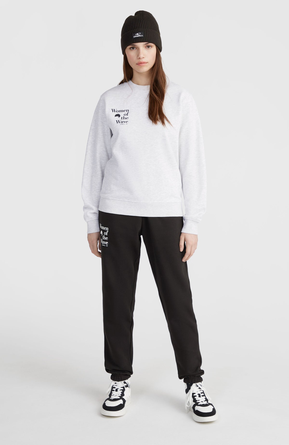 Women of the Wave Crew sweater | White Melange