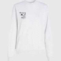 Women of the Wave Crew sweater | White Melange