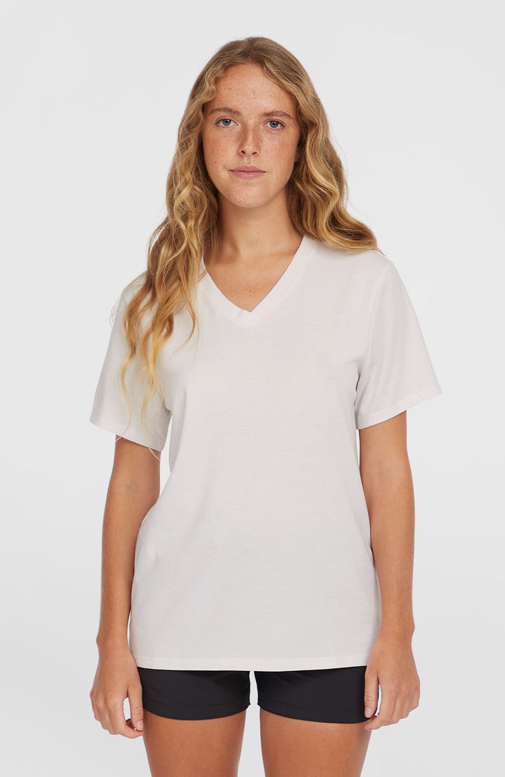 T-shirt Essentials met V-hals | Snow White